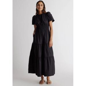 Quince Black Maxi Dress